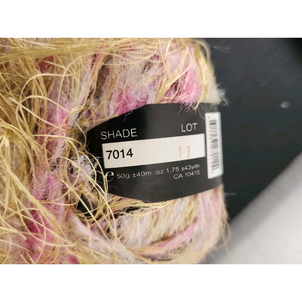 Mixed Yarn Lot Novelty Ribbon Boucle Fuzzy Patons Metallic Lang Kyoto Pastel Mix - Picture 13 of 16